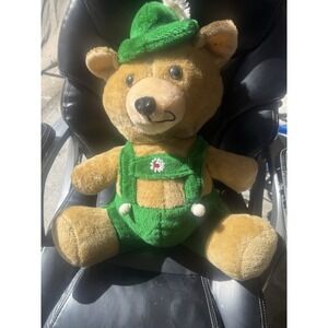 Broadway Toys Large Teddy Bear Stuffed Animal Green Lederhosen Oktoberfest